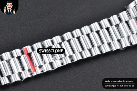 Rolex DayDate 40mm Gray Dial Lume Marker President High Resolution View