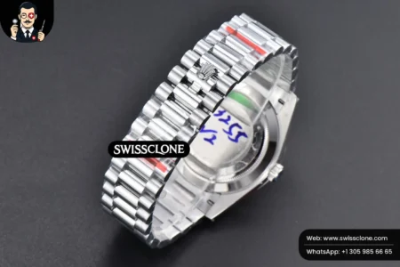Rolex DayDate 40mm Gray Dial Lume Marker President High Resolution View
