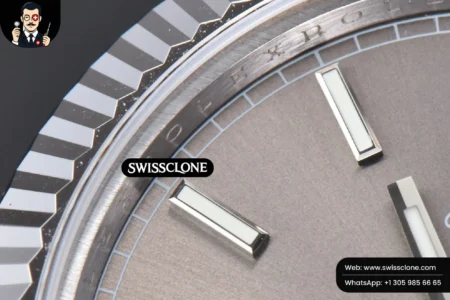Rolex DayDate 40mm Gray Dial Lume Marker President High Resolution View
