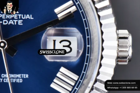 Rolex DayDate 40mm Blue Dial Roma Marker President High Resolution View