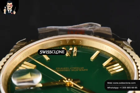 Rolex DayDate 40mm 904L Green Dial High Resolution View