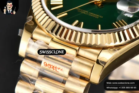 Rolex DayDate 40mm 904L Green Dial High Resolution View