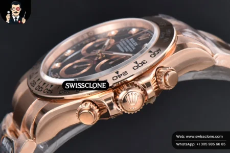 Rolex Daytona 116505 Black/RG Dial Diamond Marker (BTF) High Resolution View