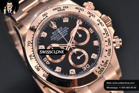Rolex Daytona 116505 Black/RG Dial Diamond Marker (BTF) High Resolution View