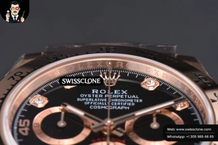 Rolex Daytona 116505 Black/RG Dial Diamond Marker (BTF) High Resolution View
