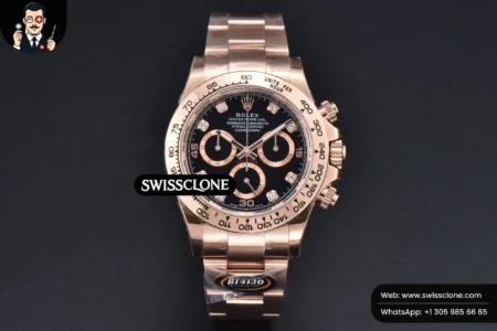 Rolex Daytona 116505 Black/RG Dial Diamond Marker (BTF) High Resolution View