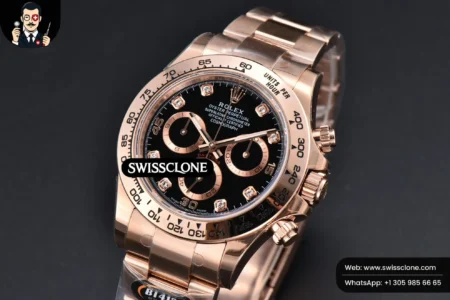 Rolex Daytona 116505 Black/RG Dial Diamond Marker (BTF) High Resolution View