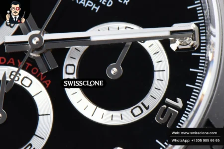 Rolex Daytona 116509 904L Black Dial Diamond Marker (BTF) High Resolution View
