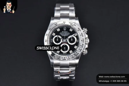 Rolex Daytona 116509 904L Black Dial Diamond Marker (BTF) High Resolution View