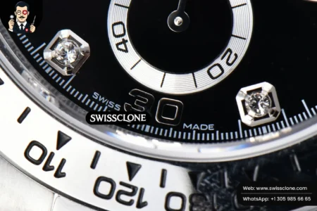 Rolex Daytona 116509 904L Black Dial Diamond Marker (BTF) High Resolution View