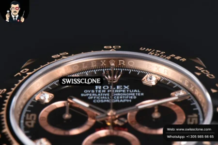 Rolex Daytona 116515 Black Dial Ceramic Bezel Diamond Marker Oysterflex Tungsten SH4130 High Resolution View