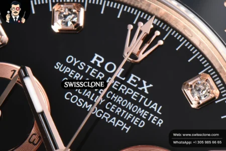 Rolex Daytona 116515 Black Dial Ceramic Bezel Diamond Marker Oysterflex Tungsten SH4130 High Resolution View