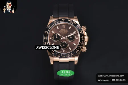Rolex Daytona 116515 Brown Dial Ceramic Bezel Oysterflex Tungsten SH4130 High Resolution View