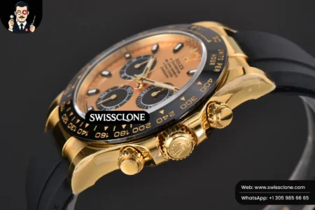 Rolex Daytona 116518 Ceramic Dial Black Subdial Oysterflex (BTF) High Resolution View
