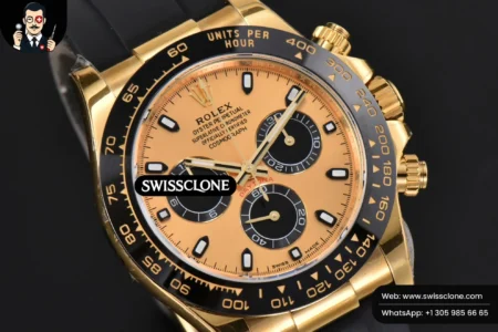 Rolex Daytona 116518 Ceramic Dial Black Subdial Oysterflex (BTF) High Resolution View