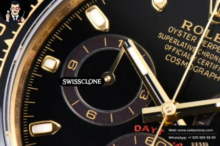 Rolex Daytona 116518 Black Dial Ceramic Bezel Lume Marker Oysterflex Tungsten SH4130 High Resolution View