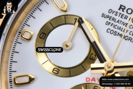Rolex Daytona 116518 White Dial Ceramic Bezel Lume Marker Oysterflex Tungsten SH4130 High Resolution View