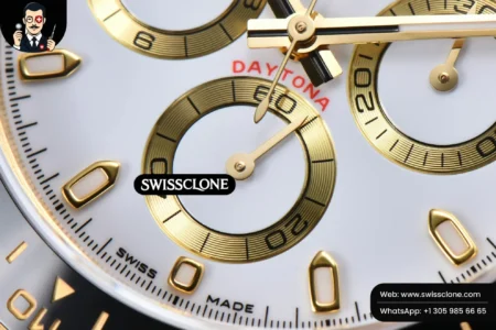 Rolex Daytona 116518 White Dial Ceramic Bezel Lume Marker Oysterflex Tungsten SH4130 High Resolution View