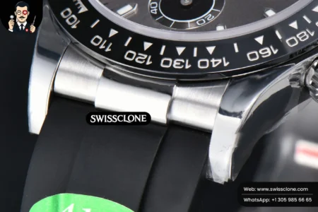 Rolex Daytona 116519 Gray Dial Ceramic Bezel Lume Marker Oysterflex Tungsten SH4130 High Resolution View