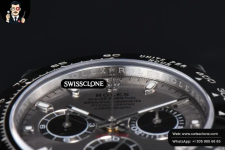 Rolex Daytona 116519 Gray Dial Ceramic Bezel Lume Marker Oysterflex Tungsten SH4130 High Resolution View