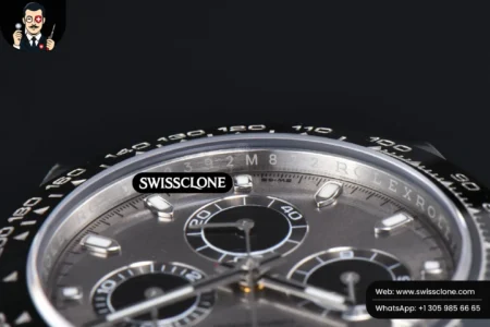 Rolex Daytona 116519 Gray Dial Ceramic Bezel Lume Marker Oysterflex Tungsten SH4130 High Resolution View