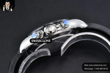 Rolex Daytona 116519 Gray Dial Ceramic Bezel Lume Marker Oysterflex Tungsten SH4130 High Resolution View