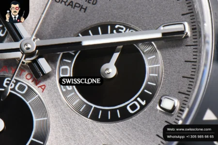 Rolex Daytona 116519 Gray Dial Ceramic Bezel Lume Marker Oysterflex Tungsten SH4130 High Resolution View