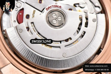 Rolex Daytona 116595 Customized Rainbow Diamond Bezel Black Dial High Resolution View