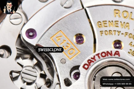 Rolex Daytona 116595 Customized Rainbow Diamond Bezel Black Dial High Resolution View