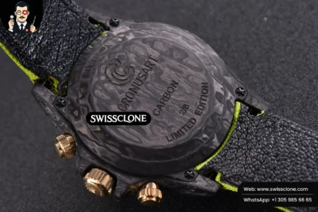 Rolex Daytona DIW Carbon WWF Green Wolf Dial on Dark Green Nylon High Resolution View