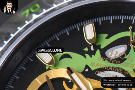 Rolex Daytona DIW Carbon WWF Green Wolf Dial on Dark Green Nylon High Resolution View