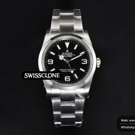 Rolex Explorer 124273 36mm 316L Black Dial VR3230 High Resolution View
