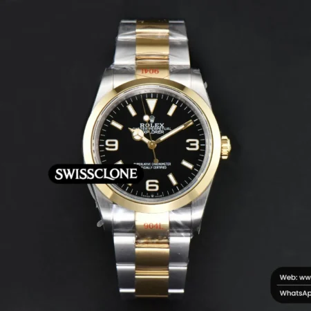 Rolex Explorer 124273 36mm YG/SS 904L Black Dial YG/SS VR3230 High Resolution View