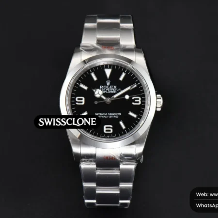 Rolex Explorer 124273 36mm 904L Black Dial VR3230 High Resolution View