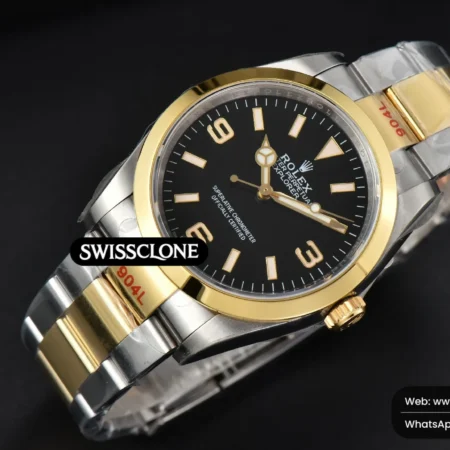 Rolex Explorer I 124273 36mm YG/SS Black Dial YG/SS High Resolution View