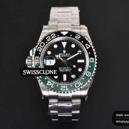 Rolex GMT II 126720 VTNR 904L V9F Sprite Black/Green Oyster SH3285 High Resolution View