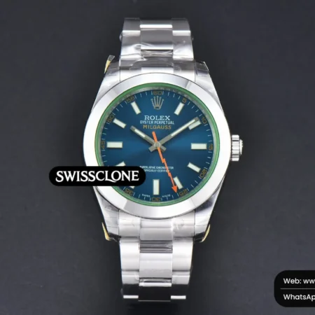 Rolex Milgauss 116400 GV 40mm 904L GSF Blue Dial High Resolution View
