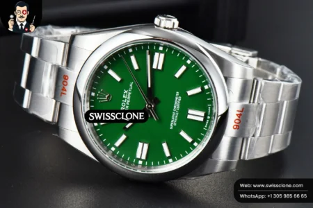 Rolex Oyster Perpetual 124300 41mm Green Dial High Resolution View