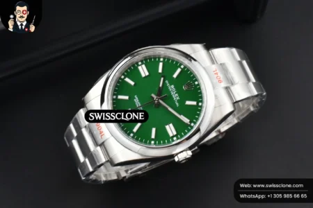 Rolex Oyster Perpetual 124300 41mm Green Dial High Resolution View