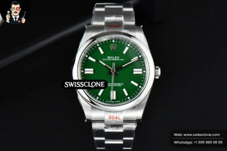 Rolex Oyster Perpetual 124300 41mm Green Dial High Resolution View