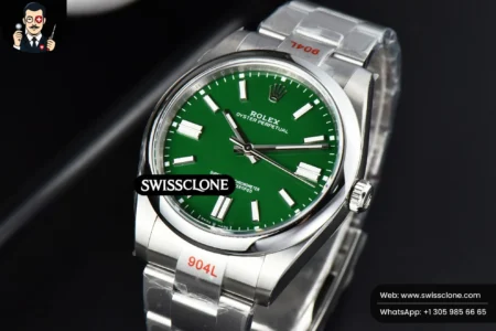Rolex Oyster Perpetual 124300 41mm Green Dial High Resolution View