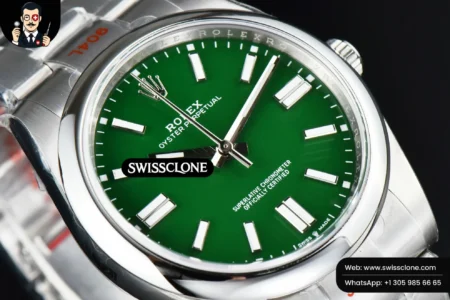 Rolex Oyster Perpetual 124300 41mm Green Dial High Resolution View
