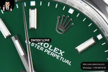 Rolex Oyster Perpetual 124300 41mm 904L Green Dial Oyster VS3235 High Resolution View