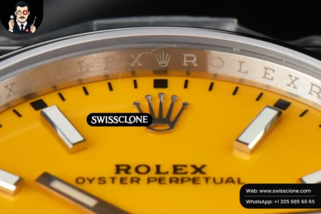 Rolex Oyster Perpetual 124300 41mm Yellow Dial High Resolution View