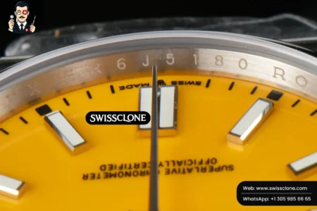 Rolex Oyster Perpetual 124300 41mm Yellow Dial High Resolution View
