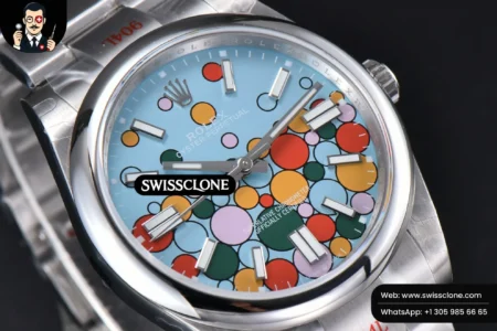 Cartier Rolex Oyster Perpetual 124300 41mm 904L Tiffany Ballon Blue DiaL 2824 High Resolution View