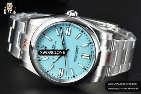 Rolex Oyster Perpetual 124300 41mm Tiffany Dial High Resolution View