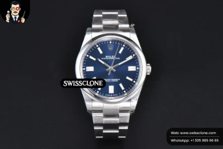 Rolex Oyster Perpetual 124300 41mm 904L Blue Dial Oyster VS3235 High Resolution View