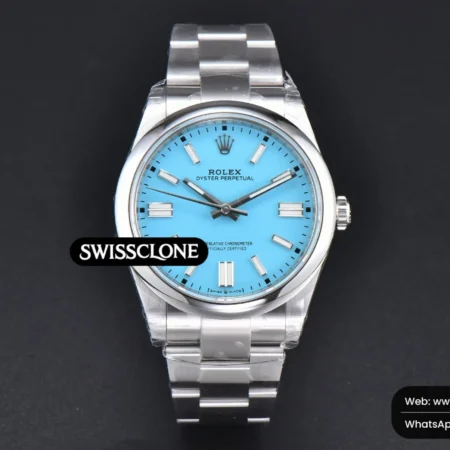 Rolex Oyster Perpetual 124300 41mm 904L Tiffany Dial Oyster VS3235 High Resolution View