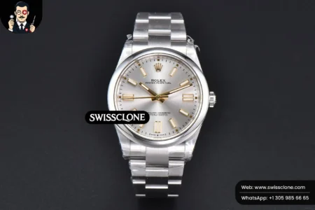 Rolex Oyster Perpetual 124300 41mm 904L Silver Dial Oyster VS3235 High Resolution View